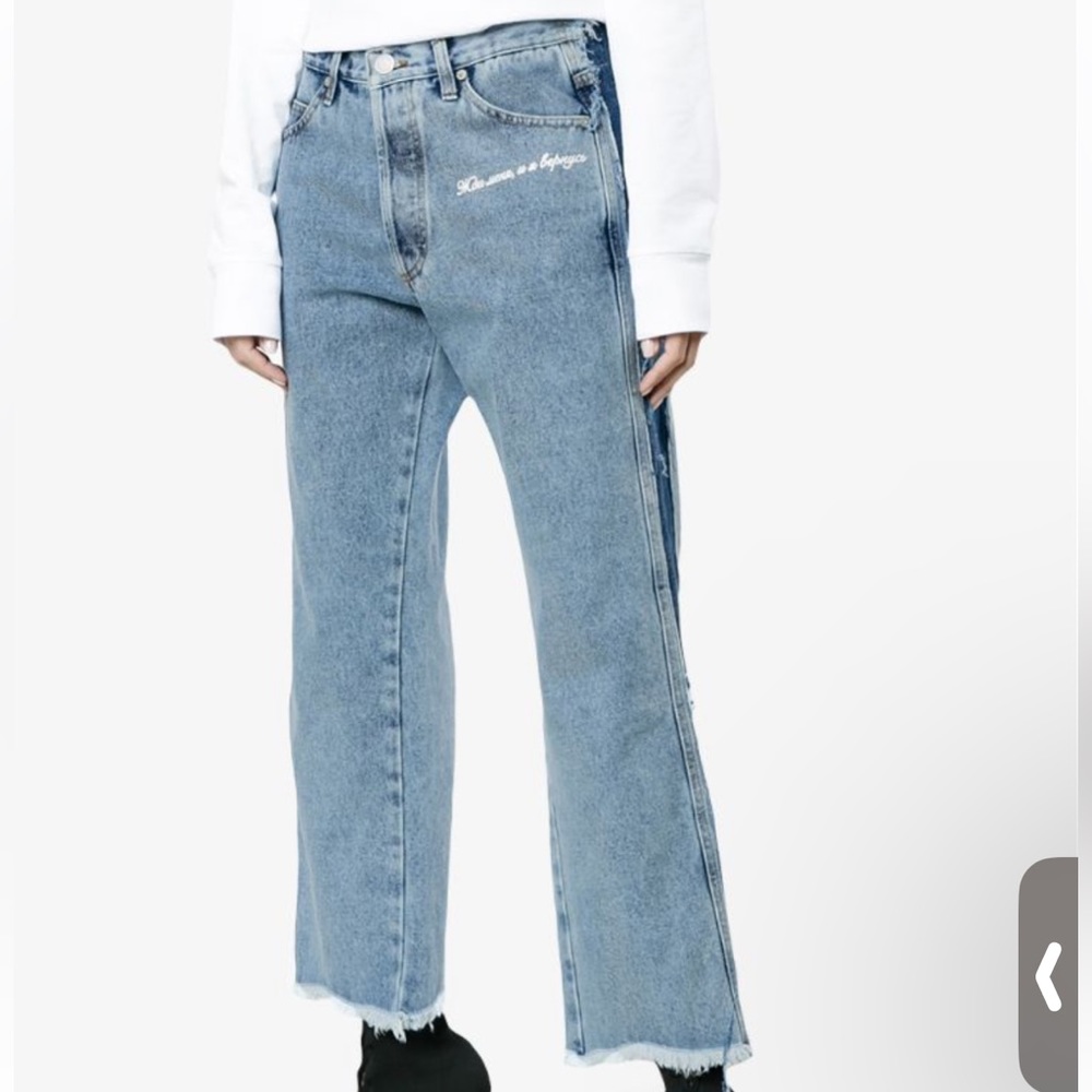 Natasha Zinko
Mid Rise Straight Leg Frayed Jeans